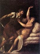TIZIANO Vecellio Tarquin and Lucretia  aet France oil painting reproduction